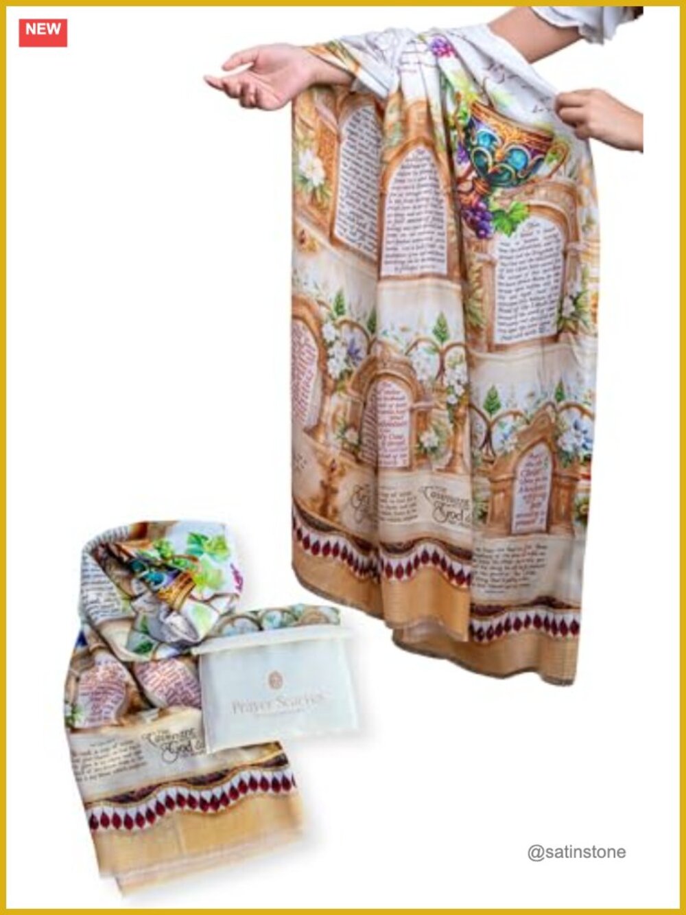 Christian Prayer Shawl Women's Lightweight Modal Scarf Wrap